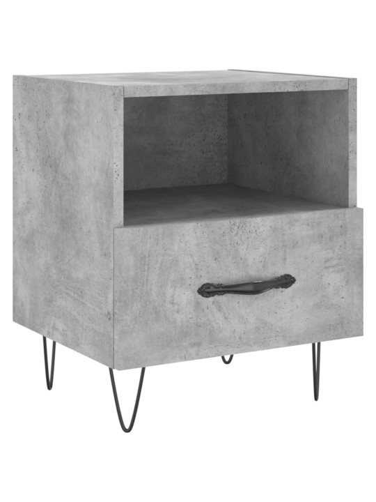Noční stolky 2 ks betonově šedé 40x35x47,5 cm kompozitní dřevo