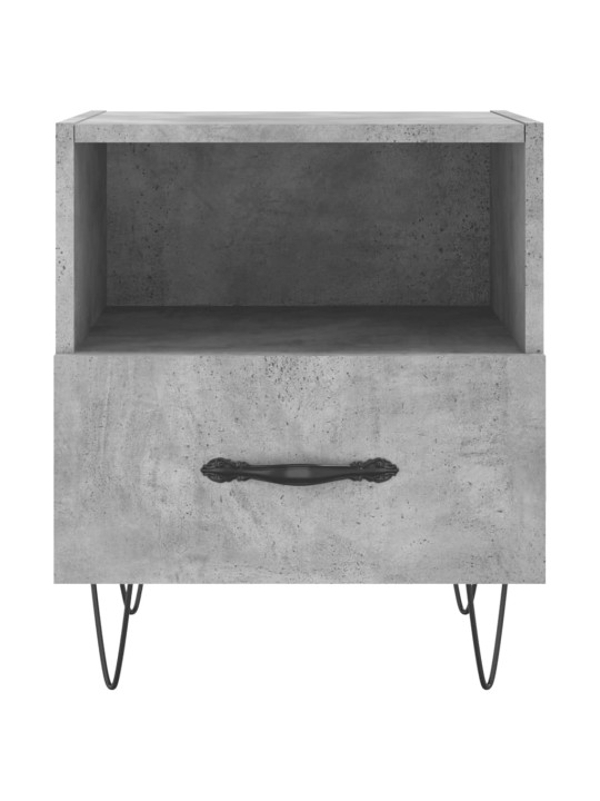 Noční stolky 2 ks betonově šedé 40x35x47,5 cm kompozitní dřevo