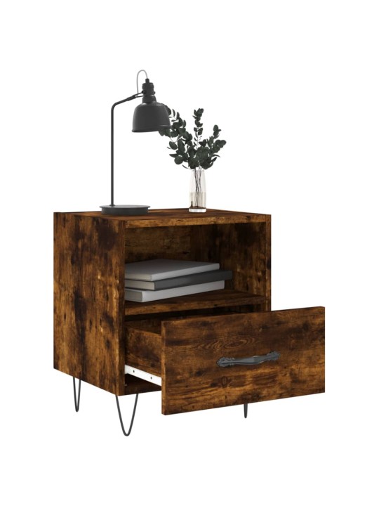 Noční stolky 2 ks kouřový dub 40x35x47,5 cm kompozitní dřevo