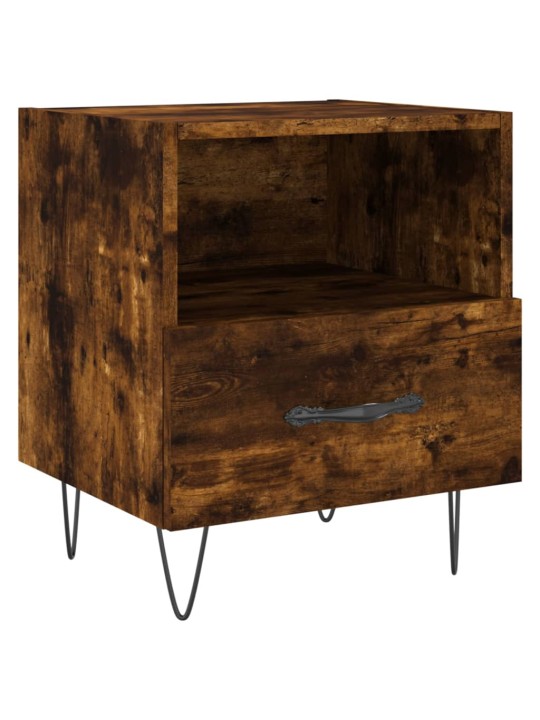 Noční stolky 2 ks kouřový dub 40x35x47,5 cm kompozitní dřevo