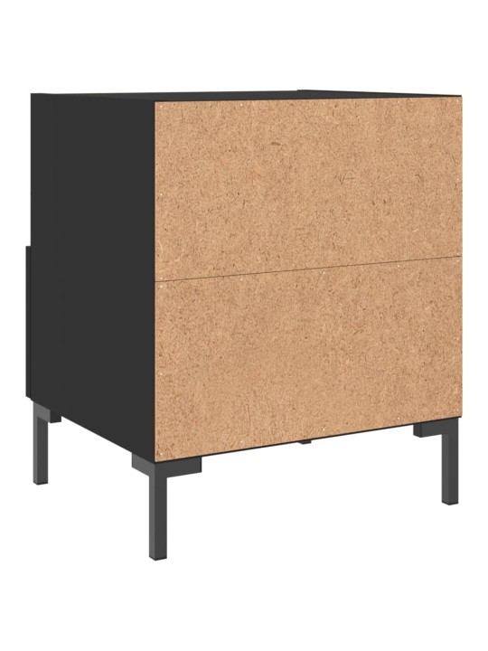 Noční stolky 2 ks černé 40 x 35 x 47,5 cm kompozitní dřevo