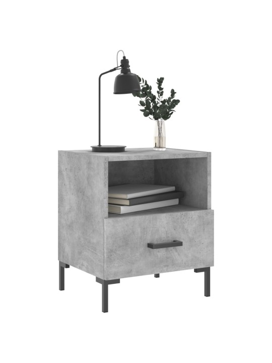 Noční stolky 2 ks betonově šedé 40x35x47,5 cm kompozitní dřevo
