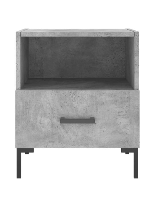 Noční stolky 2 ks betonově šedé 40x35x47,5 cm kompozitní dřevo