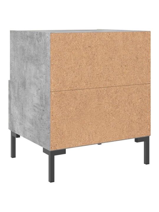 Noční stolky 2 ks betonově šedé 40x35x47,5 cm kompozitní dřevo