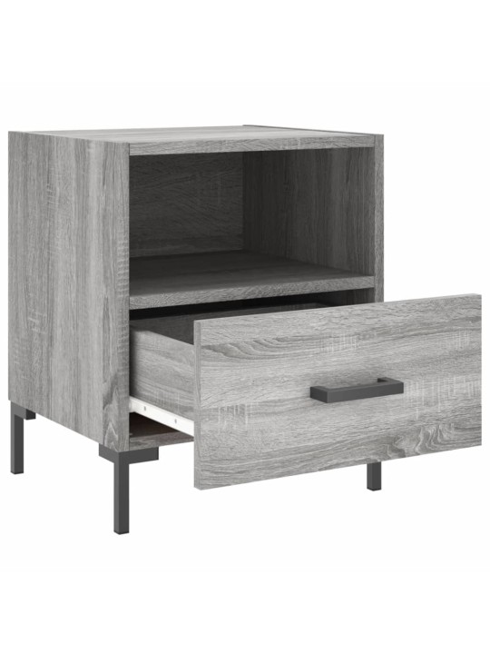 Noční stolky 2 ks šedé sonoma 40x35x47,5 cm kompozitní dřevo