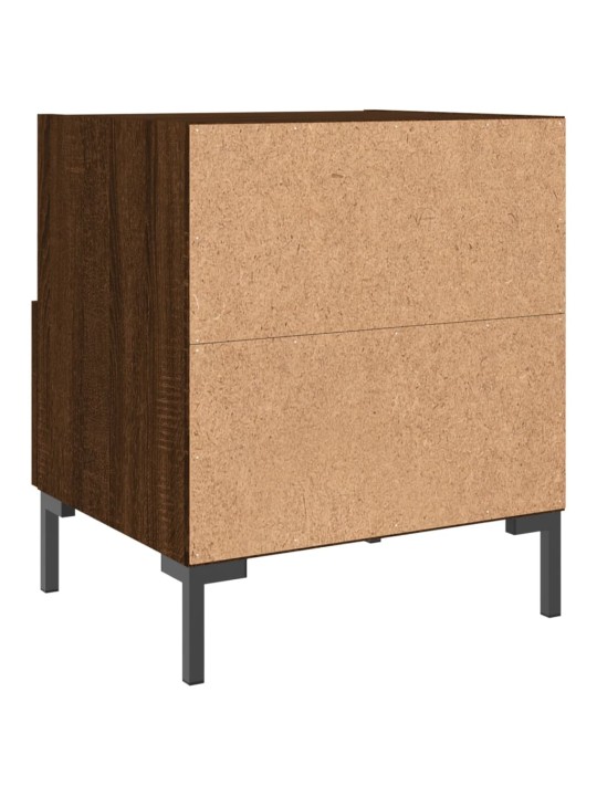 Noční stolky 2 ks hnědý dub 40 x 35 x 47,5 cm kompozitní dřevo
