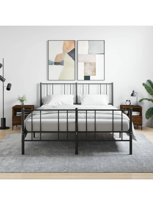 Noční stolky 2 ks hnědý dub 40 x 35 x 47,5 cm kompozitní dřevo