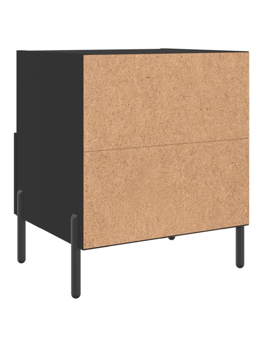 Noční stolky 2 ks černé 40 x 35 x 47,5 cm kompozitní dřevo