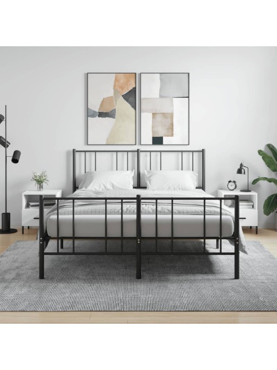 Noční stolky 2 ks lesklé bílé 40x35x47,5 cm kompozitní dřevo