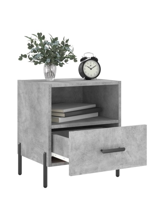 Noční stolky 2 ks betonově šedé 40x35x47,5 cm kompozitní dřevo