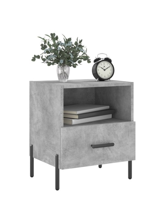 Noční stolky 2 ks betonově šedé 40x35x47,5 cm kompozitní dřevo