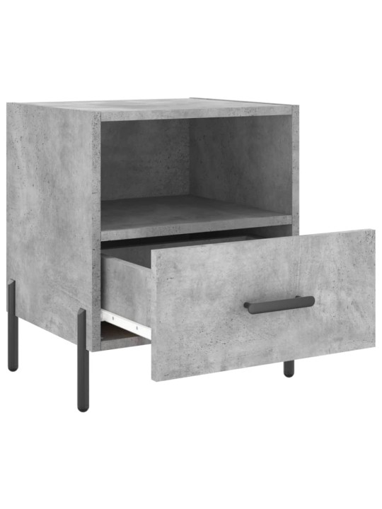 Noční stolky 2 ks betonově šedé 40x35x47,5 cm kompozitní dřevo