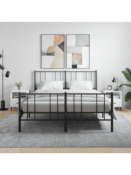 Noční stolky 2 ks lesklé bílé 40x35x47,5 cm kompozitní dřevo