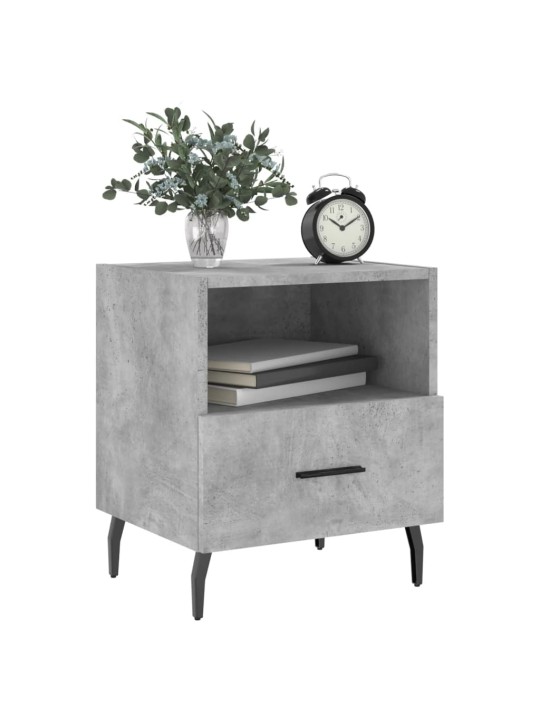 Noční stolky 2 ks betonově šedé 40x35x47,5 cm kompozitní dřevo