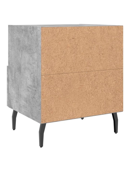 Noční stolky 2 ks betonově šedé 40x35x47,5 cm kompozitní dřevo
