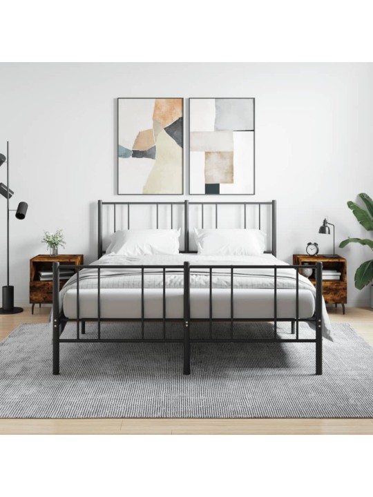 Noční stolky 2 ks kouřový dub 40x35x47,5 cm kompozitní dřevo