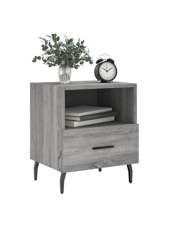 Noční stolky 2 ks šedé sonoma 40x35x47,5 cm kompozitní dřevo