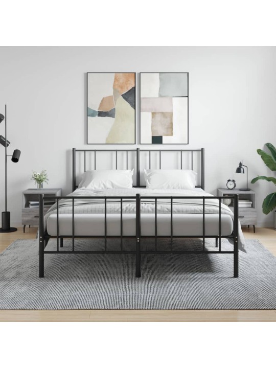 Noční stolky 2 ks šedé sonoma 40x35x47,5 cm kompozitní dřevo