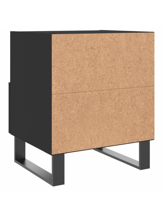 Noční stolky 2 ks černé 40 x 35 x 47,5 cm kompozitní dřevo