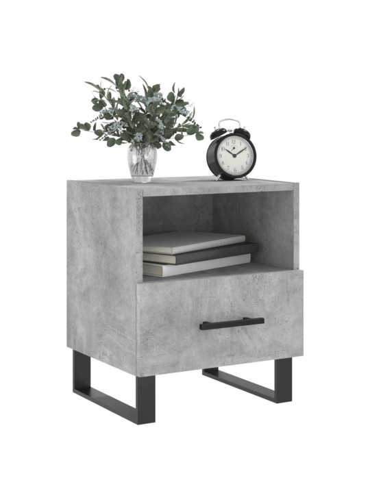Noční stolky 2 ks betonově šedé 40x35x47,5 cm kompozitní dřevo