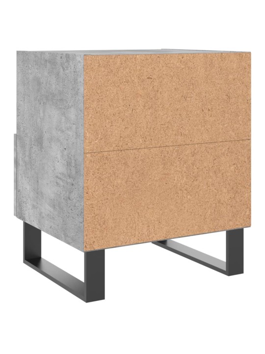 Noční stolky 2 ks betonově šedé 40x35x47,5 cm kompozitní dřevo