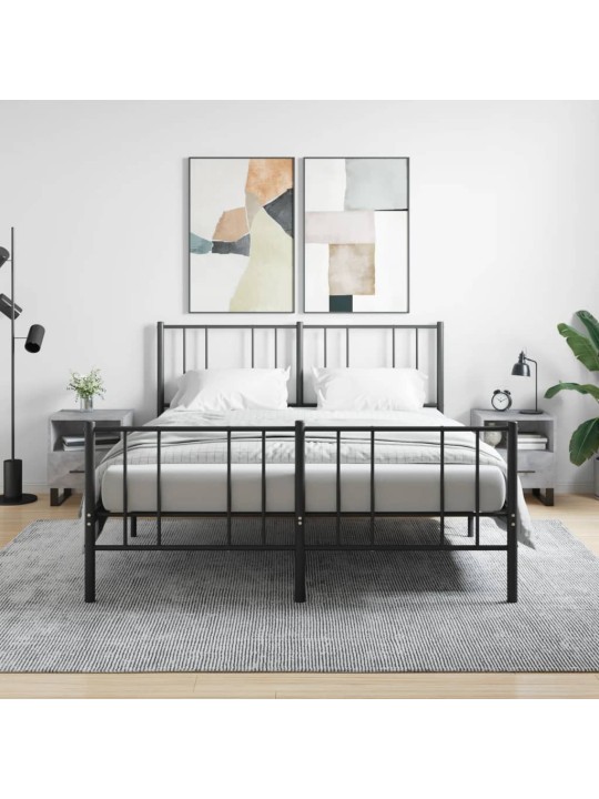 Noční stolky 2 ks betonově šedé 40x35x47,5 cm kompozitní dřevo