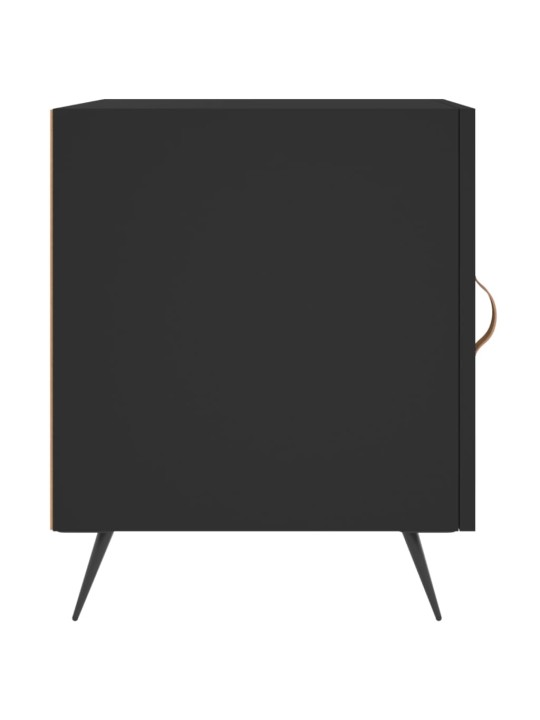 Noční stolky 2 ks černé 40 x 40 x 50 cm kompozitní dřevo
