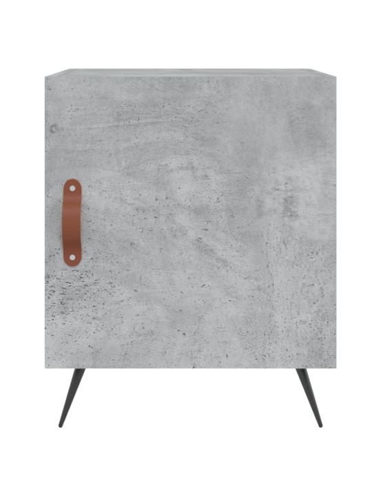 Noční stolky 2 ks betonově šedé 40x40x50 cm kompozitní dřevo