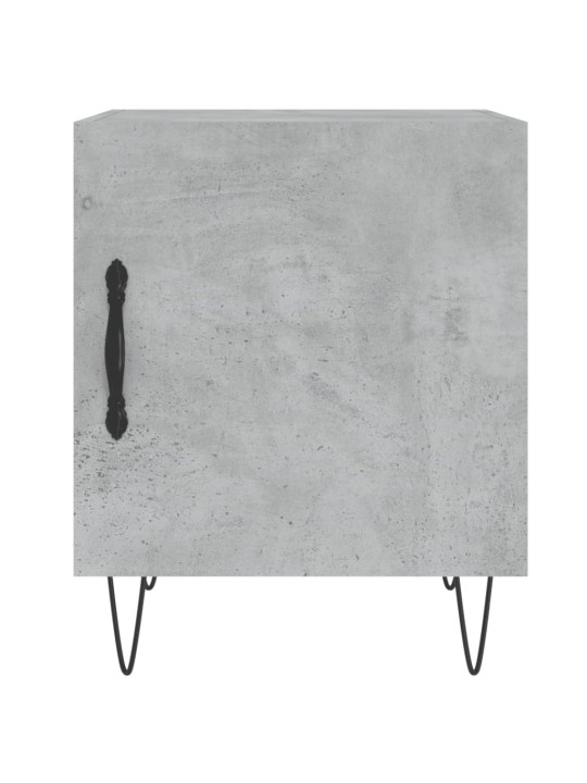 Noční stolky 2 ks betonově šedé 40x40x50 cm kompozitní dřevo
