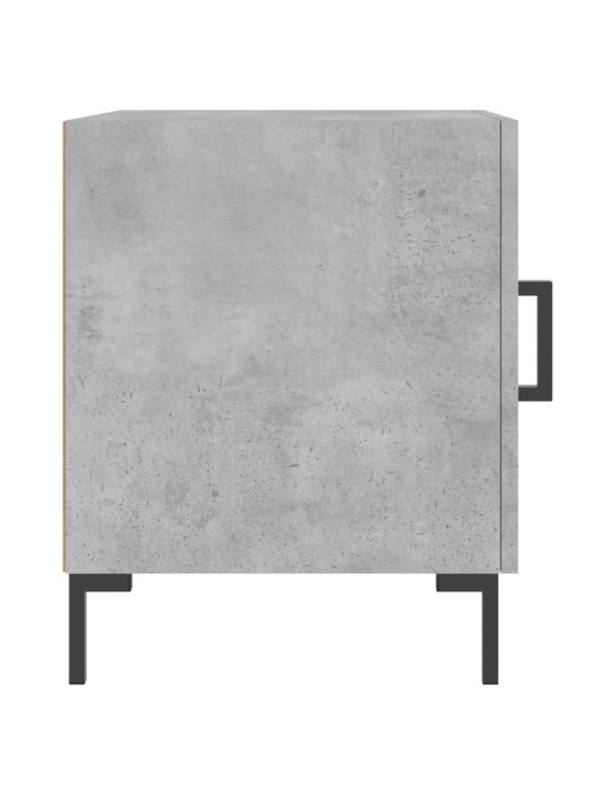 Noční stolek betonově šedý 40 x 40 x 50 cm kompozitní dřevo