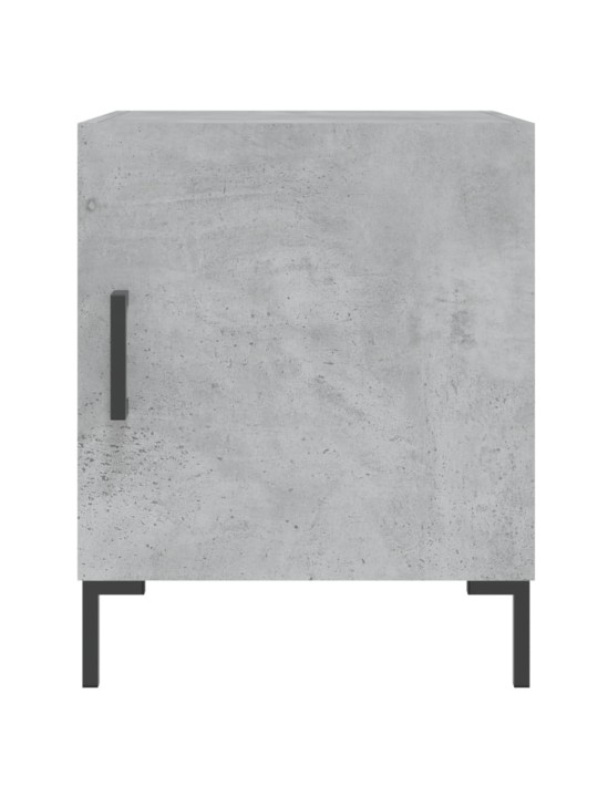 Noční stolky 2 ks betonově šedé 40x40x50 cm kompozitní dřevo