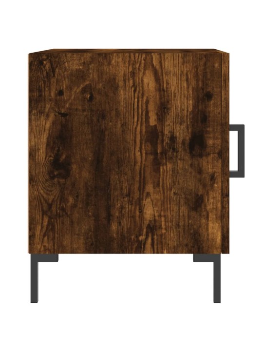 Noční stolky 2 ks kouřový dub 40 x 40 x 50 cm kompozitní dřevo
