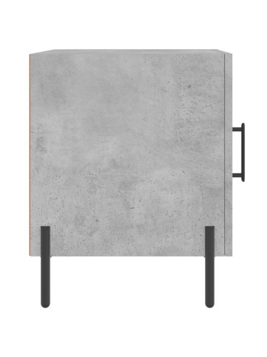 Noční stolky 2 ks betonově šedé 40x40x50 cm kompozitní dřevo