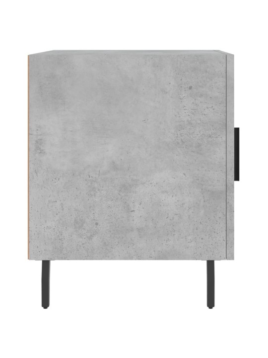Noční stolky 2 ks betonově šedé 40x40x50 cm kompozitní dřevo