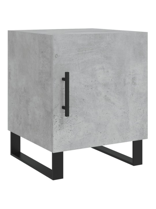 Noční stolky 2 ks betonově šedé 40x40x50 cm kompozitní dřevo
