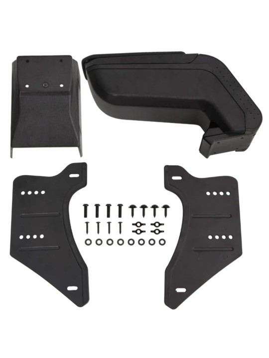 Loketní opěrka univerzální černá 14 x 30 x (32–48,5) cm ABS