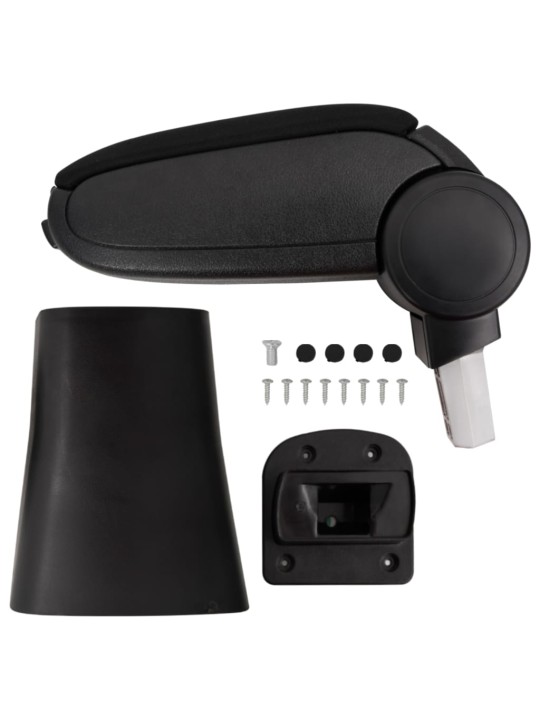 Loketní opěrka do auta černá 16 x 36 x (41–57) cm ABS