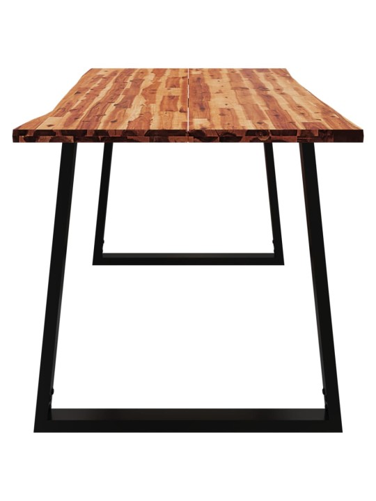 Jídelní stůl s živou hranou 160x80x75 cm masivní akáciové dřevo