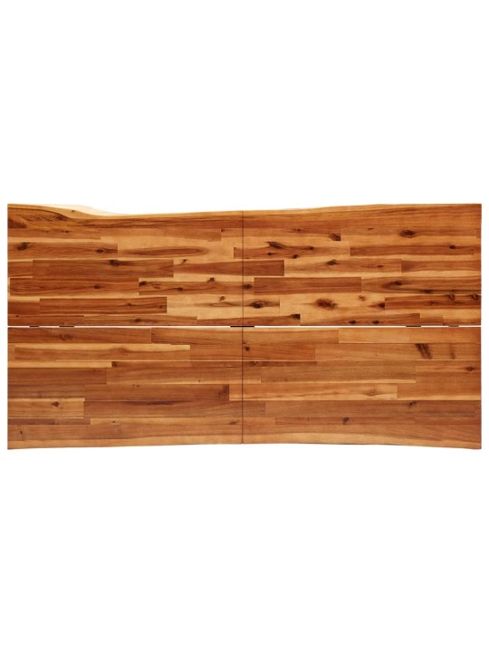Jídelní stůl s živou hranou 160x80x75 cm masivní akáciové dřevo