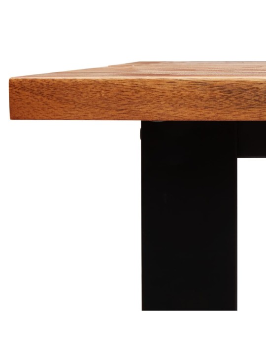 Jídelní stůl s živou hranou 160x80x75 cm masivní akáciové dřevo
