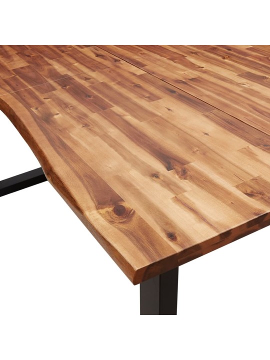 Jídelní stůl s živou hranou 180x90x75 cm masivní akáciové dřevo