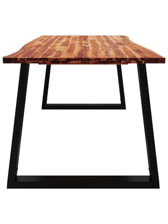 Jídelní stůl s živou hranou 200x90x75 cm masivní akáciové dřevo