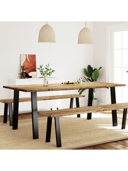 Jídelní stůl 200 x 90 x 75 cm masivní akáciové dřevo
