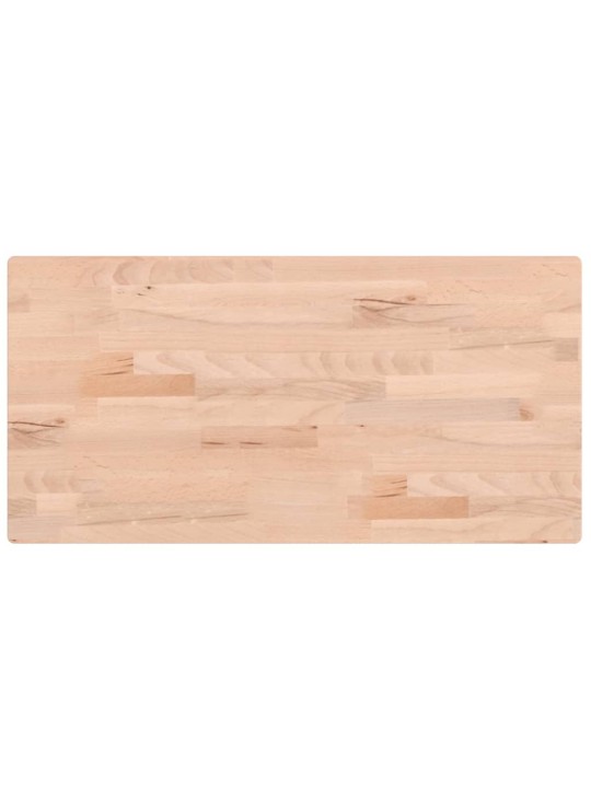 Stolní deska 80 x 40 x 2,5 cm obdélníková masivní bukové dřevo