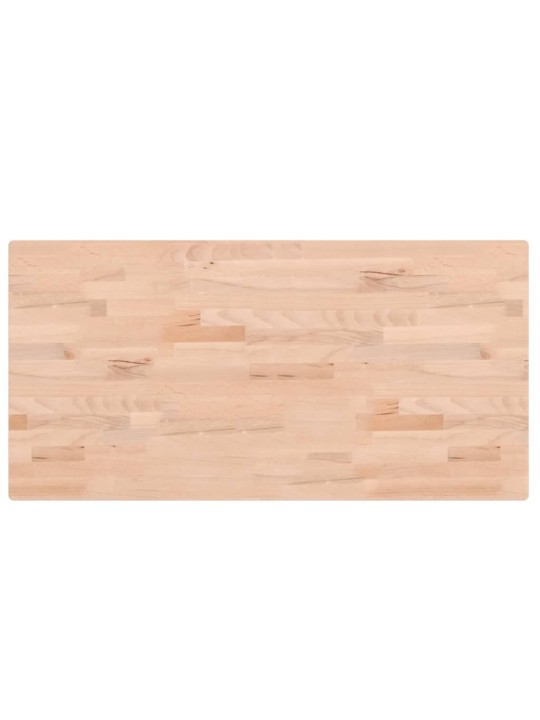 Stolní deska 100 x 50 x 2,5 cm obdélníková masivní bukové dřevo