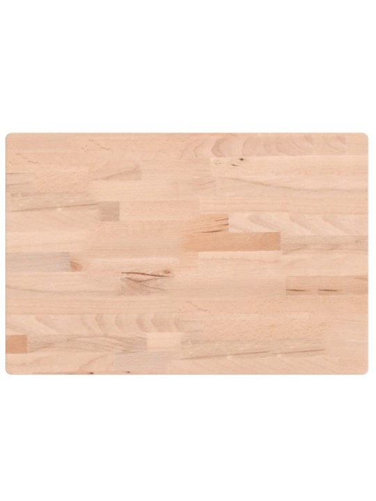 Stolní deska 60 x 40 x 2,5 cm obdélníková masivní bukové dřevo
