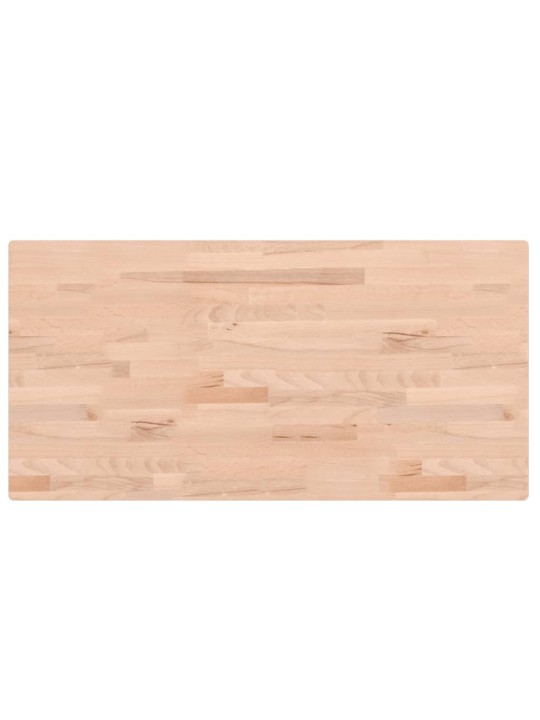 Stolní deska 100 x 50 x 4 cm obdélníková masivní bukové dřevo