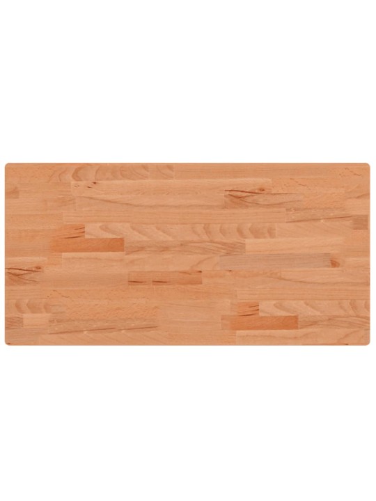 Stolní deska 80 x 40 x 2,5 cm obdélníková masivní bukové dřevo