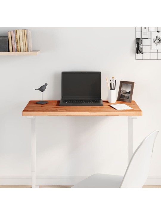 Stolní deska 80 x 40 x 2,5 cm obdélníková masivní bukové dřevo