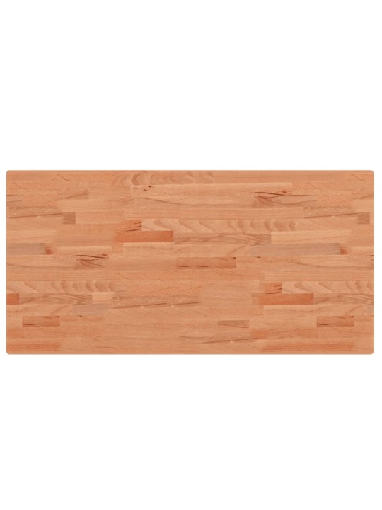 Stolní deska 100 x 50 x 2,5 cm obdélníková masivní bukové dřevo